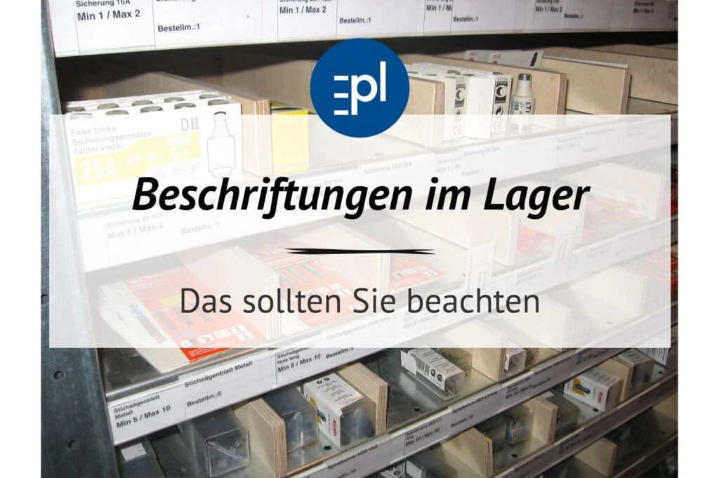 Beschriftungen im Lager